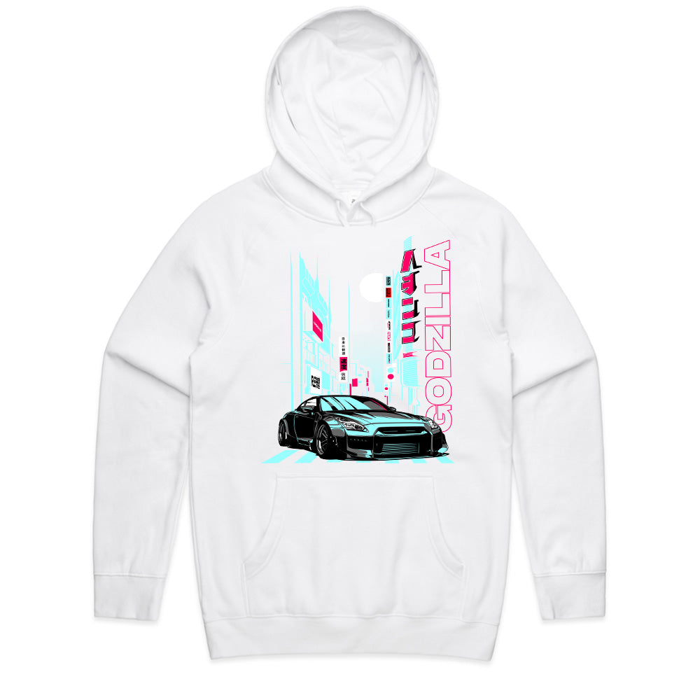 Neon Godzilla Street T-Shirt — GT-R Midnight City Edition