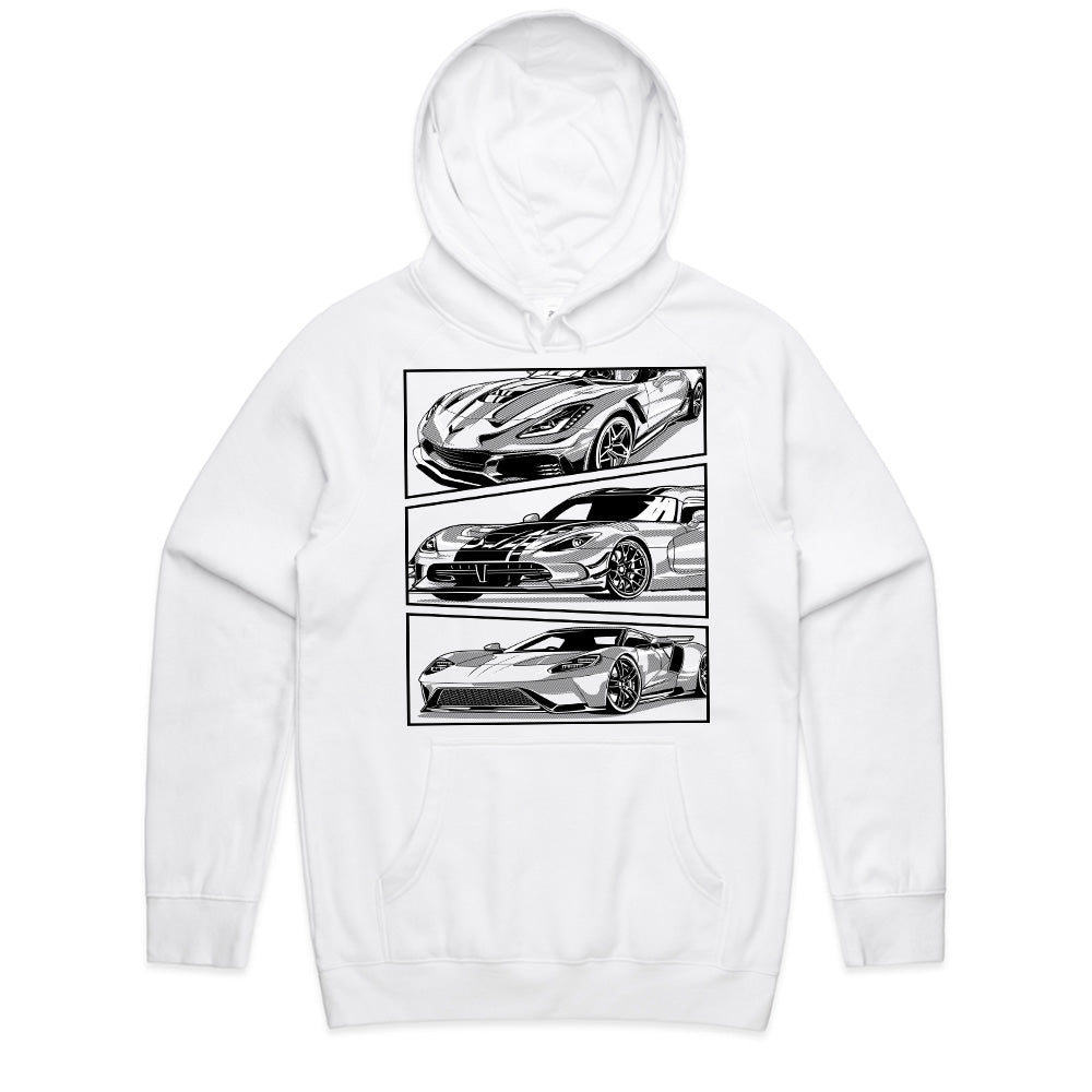American Supercar Trio — Corvette & GT Performance T-Shirt