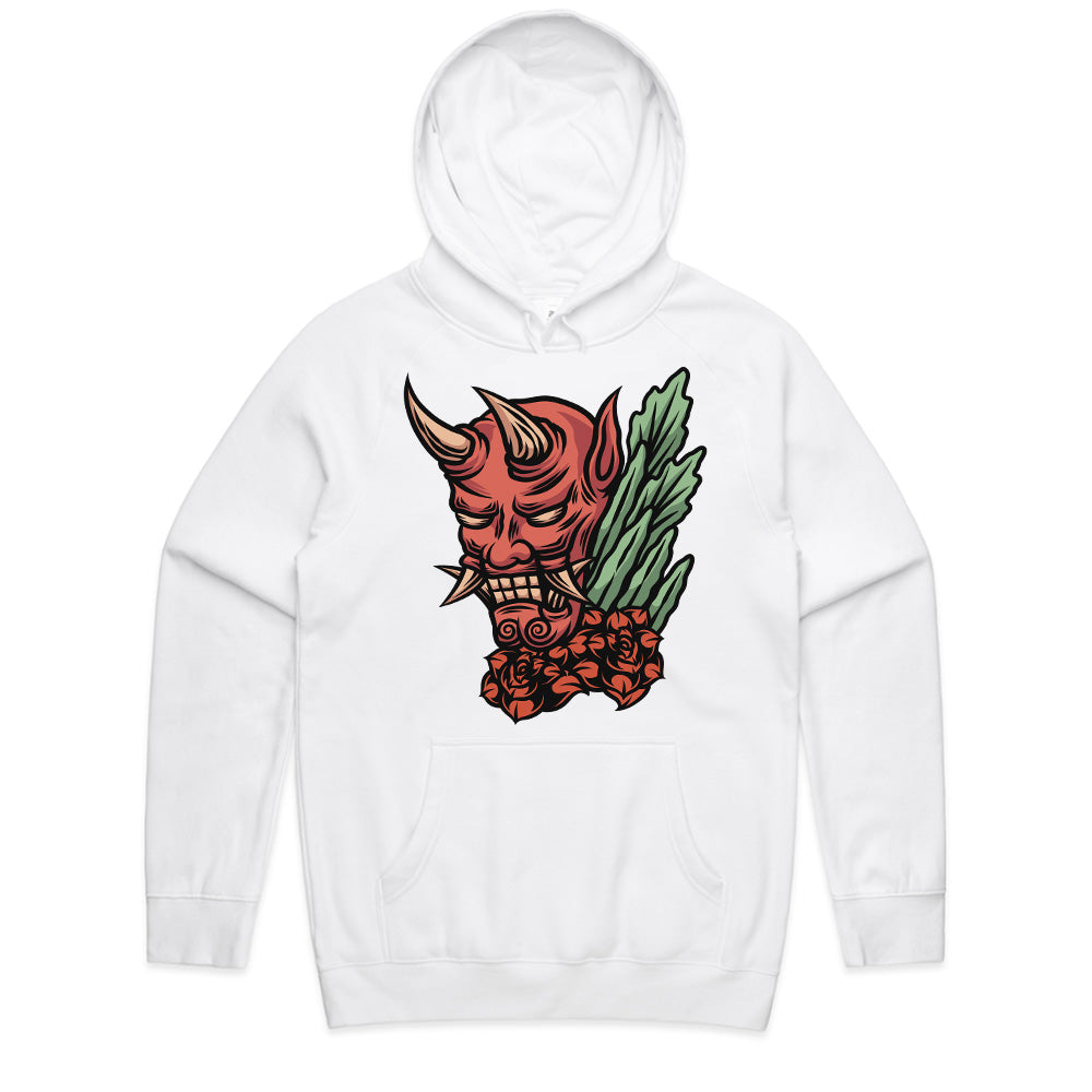 Oni Bloom: Demon & Roses Streetwear Tee
