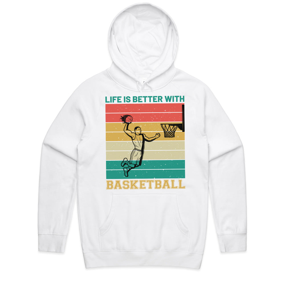 Retro Hoops: Life is Better with Basketball Tee