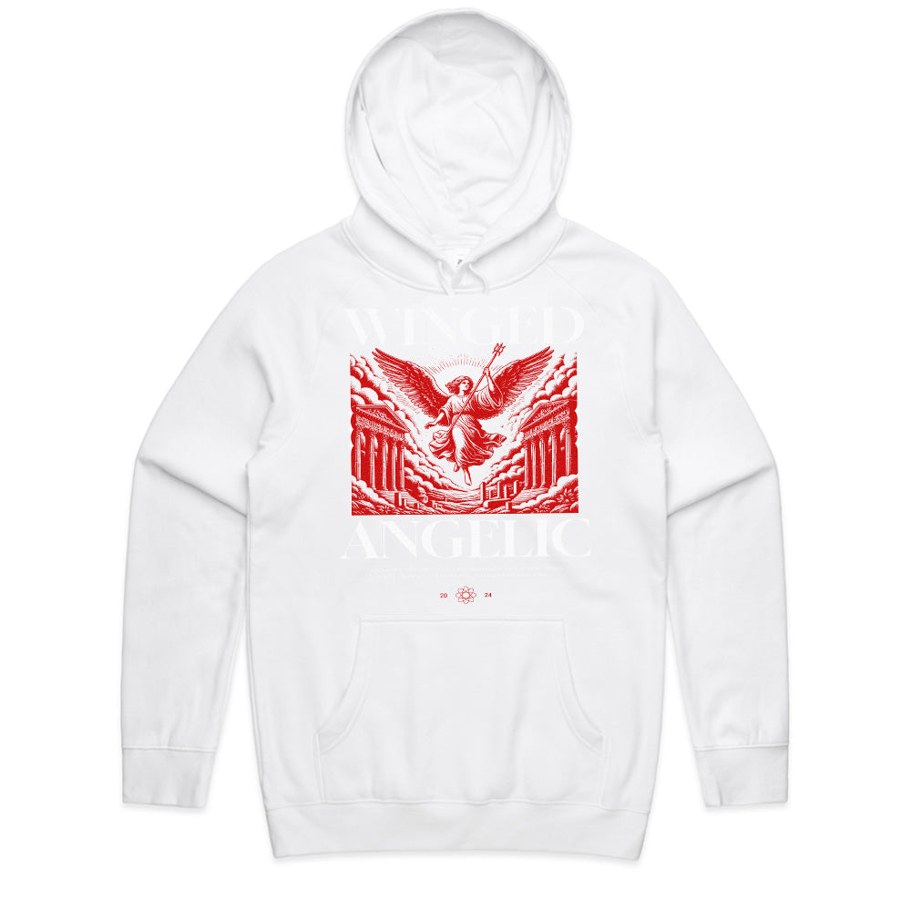 Celestial Vanguard: Winged Angelic Tee