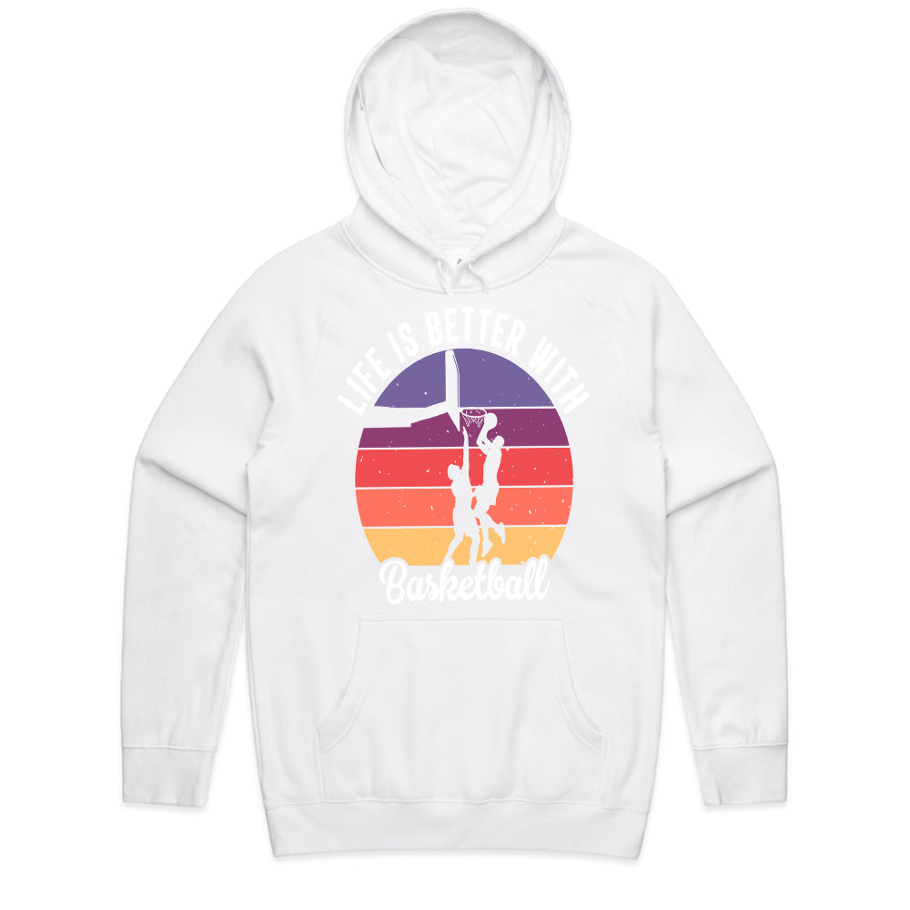 Sunset Hoops: Life is Better with Basketball Tee