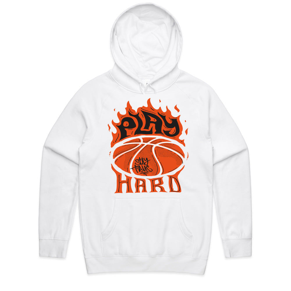Fire Court: Play Hard Basketball Tee
