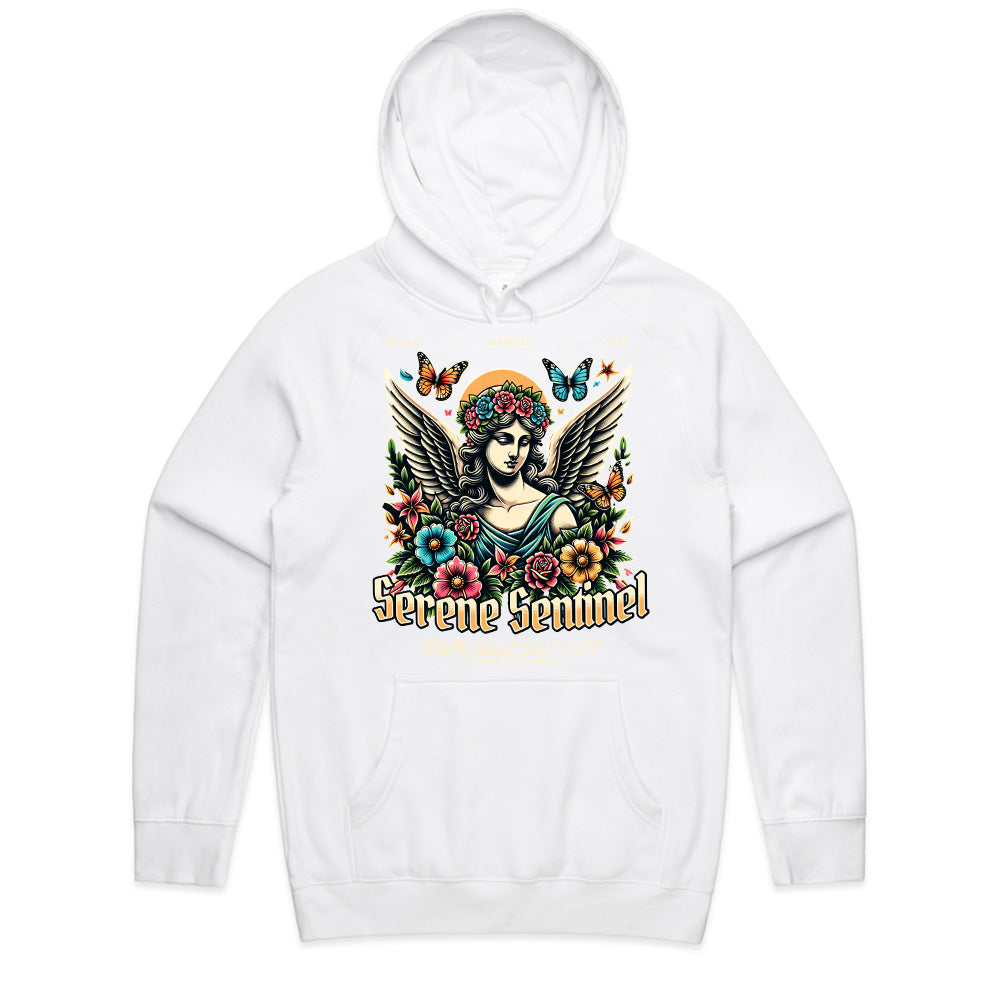 Serene Sentinel: Floral Guardian Tee