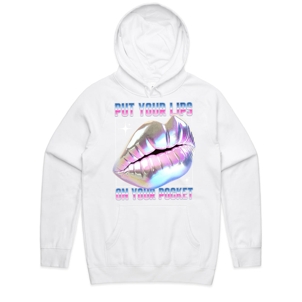 Holographic Kiss: Pocket Lips Statement Tee