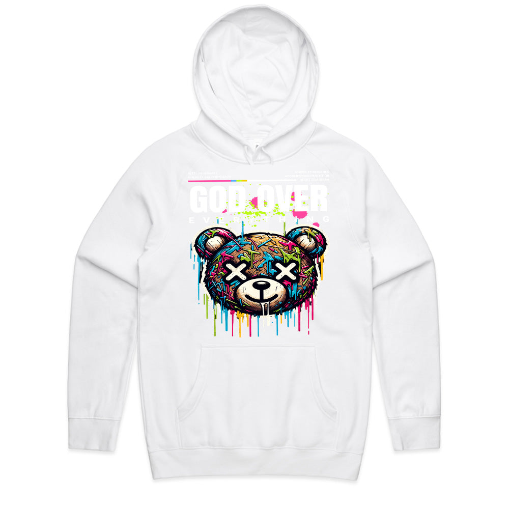 Divine Drip: God Over Everything Graffiti Bear Tee