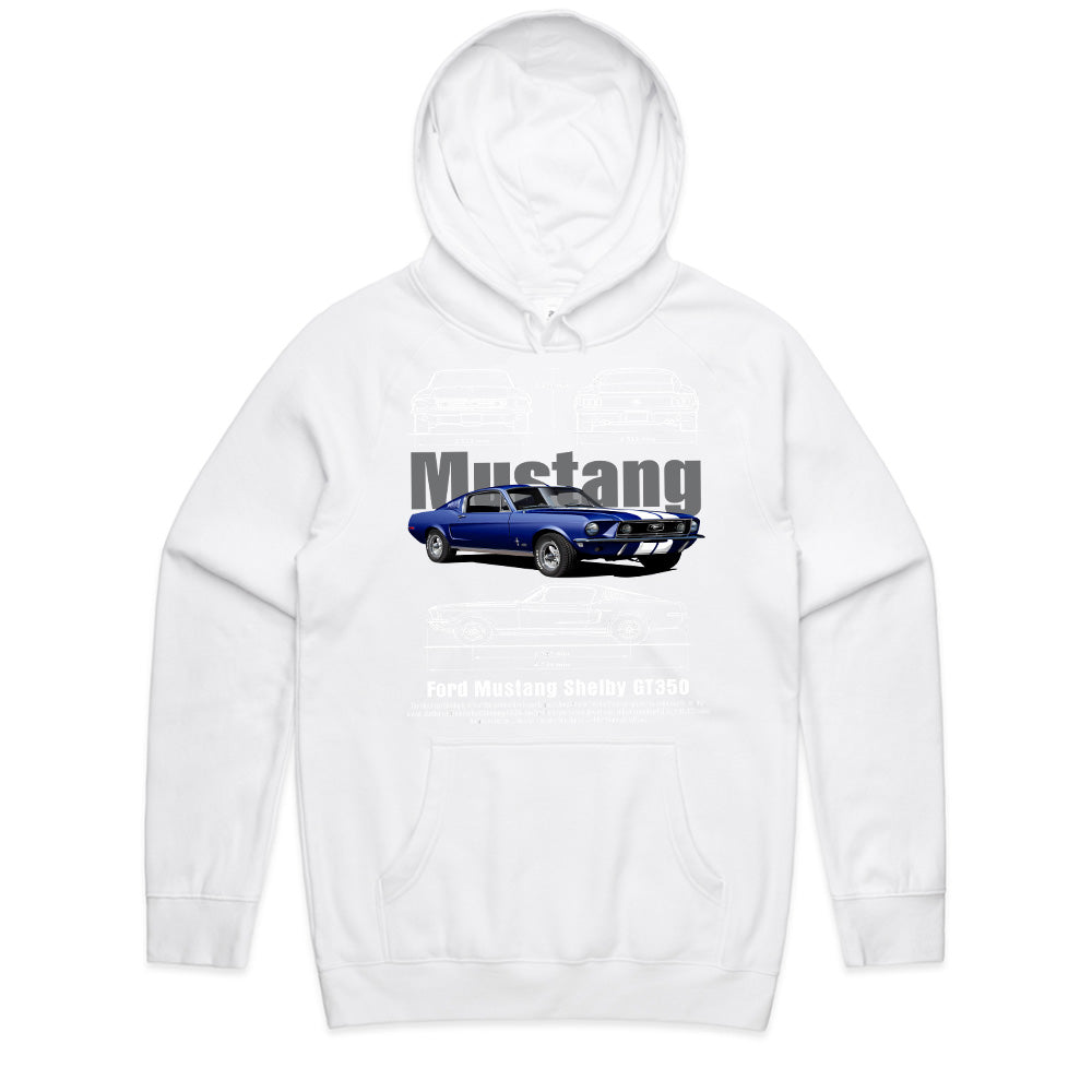 Ford Mustang Shelby GT350 Blueprint Edition | Classic Muscle Car T-Shirt