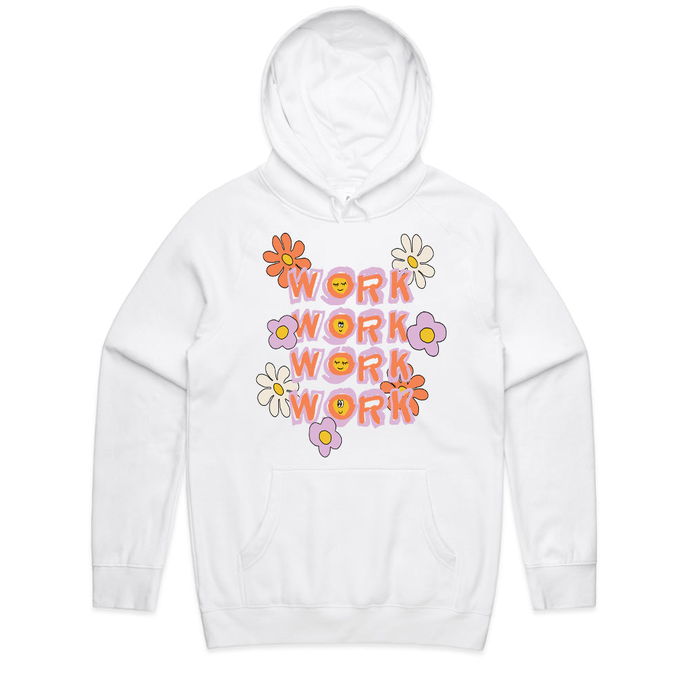 Flower Power Grind: Work with a Smile Tee