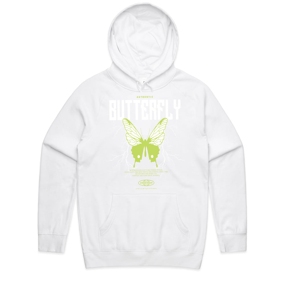Electric Metamorphosis: Authentic Butterfly Streetwear Tee