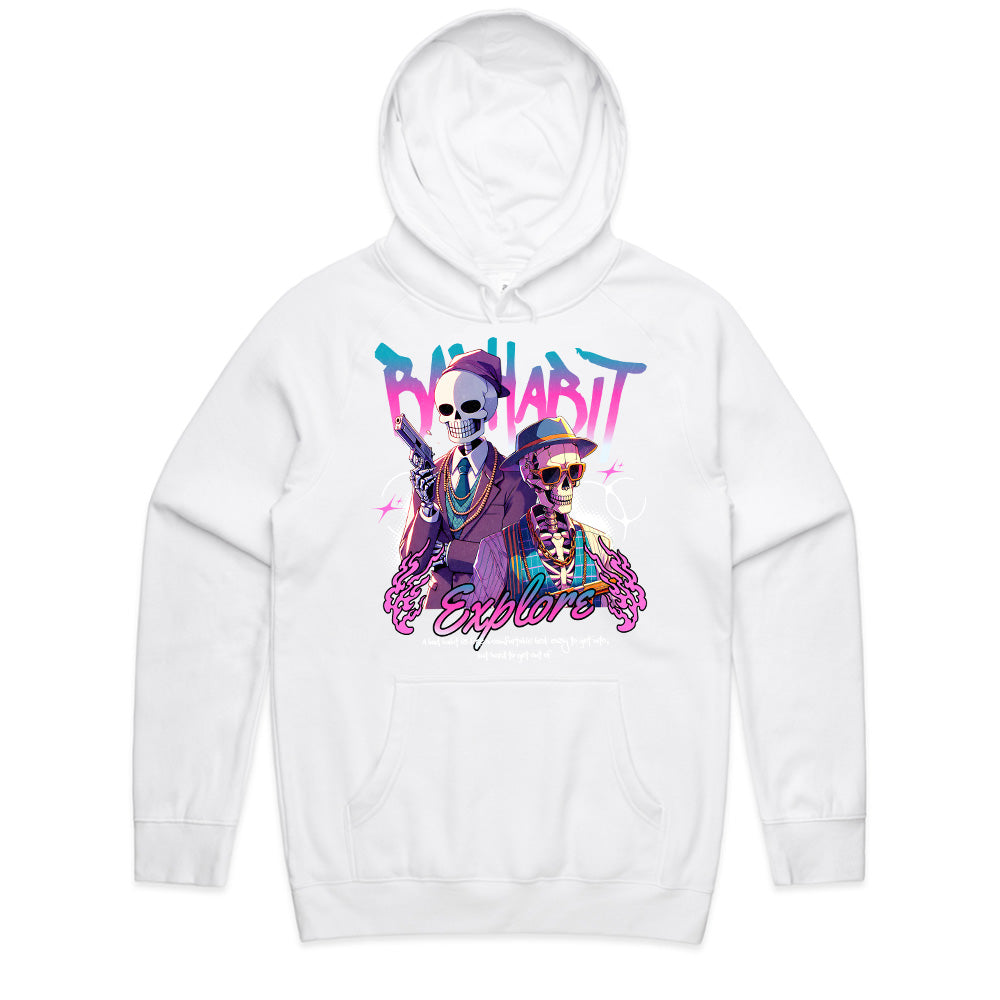 Vice Voyage: Neon Skeleton Bad Habit Tee