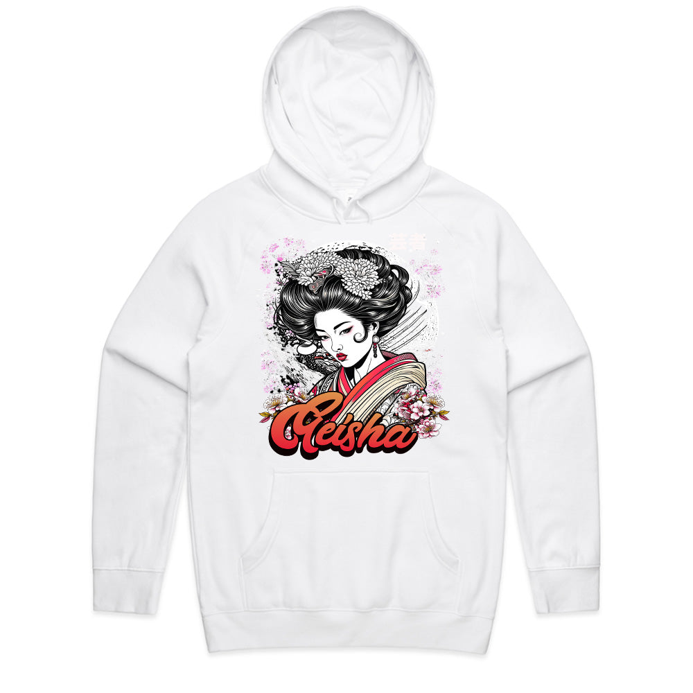 Moonlit Elegance: Geisha Blossom Art Tee