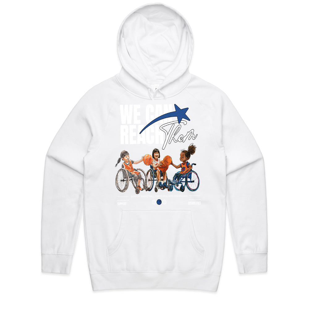 Reach Beyond Limits: Disability Empowerment Basketball Tee