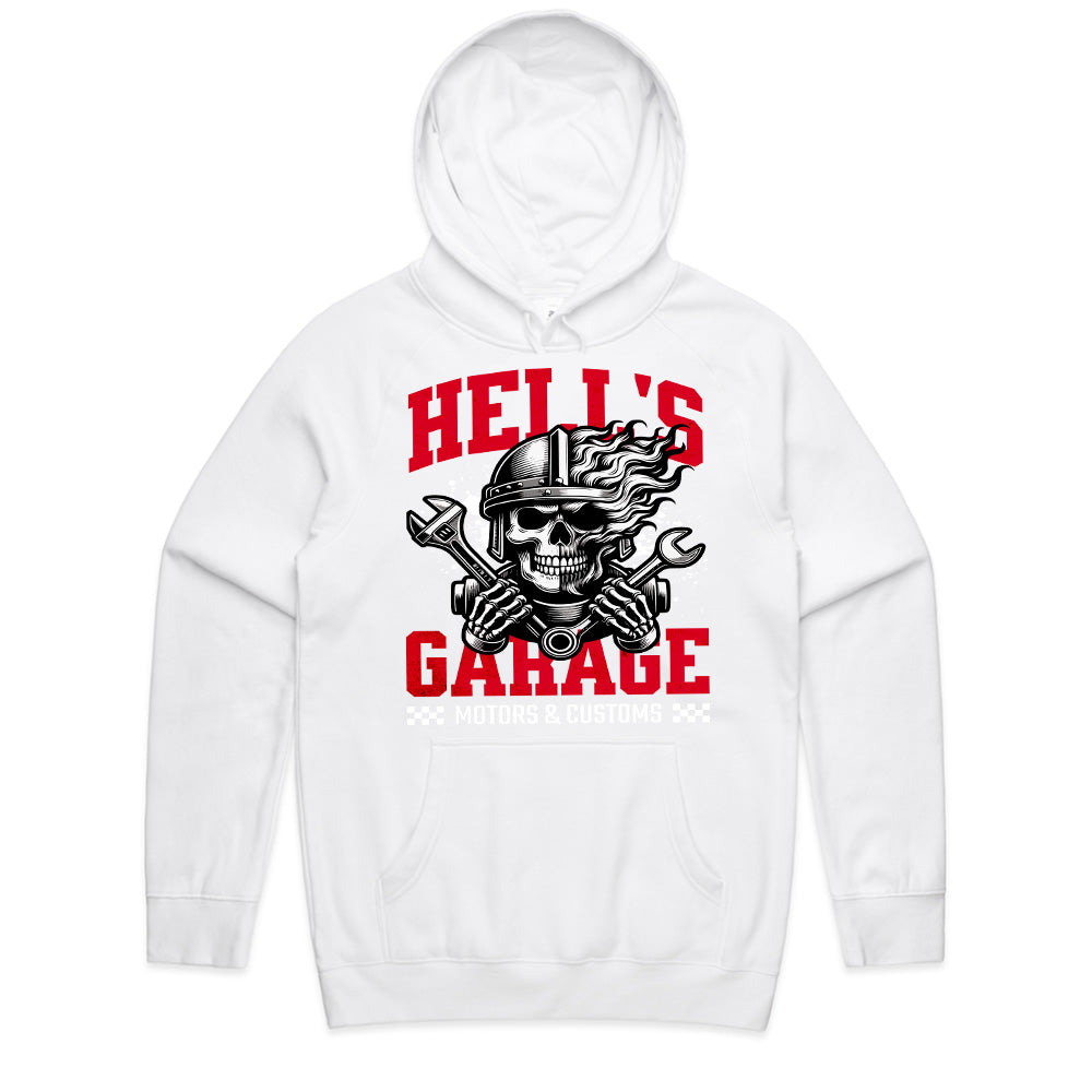 Hell’s Garage – Skull Mechanic Biker T-Shirt