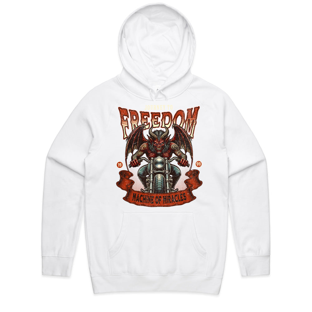 Journey to Freedom – Demon Rider Machine of Miracles T-Shirt
