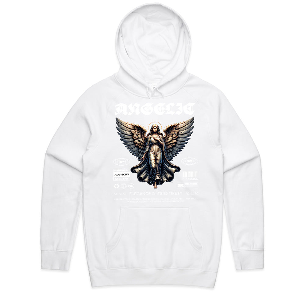 Celestial Vogue: Angelic Elegance Tee