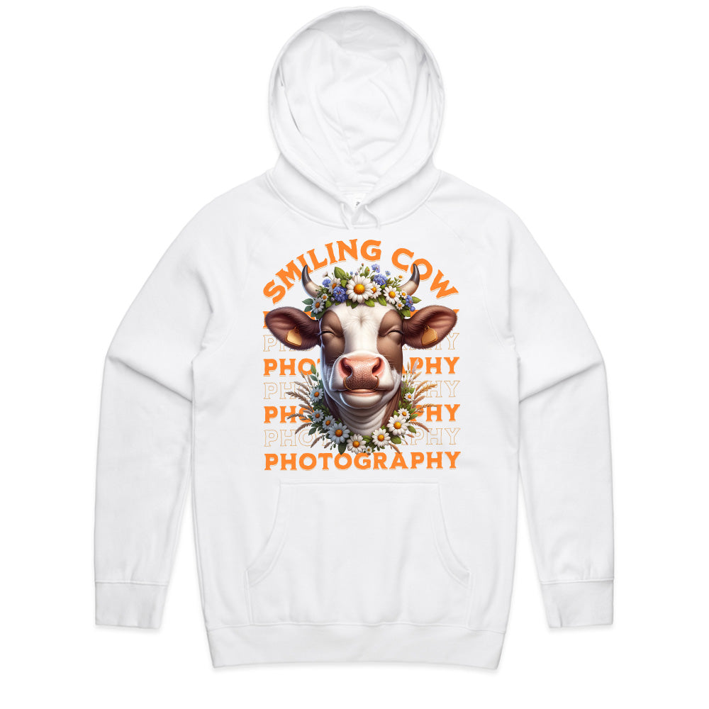Floral Moo-ment: Smiling Cow Photography Tee
