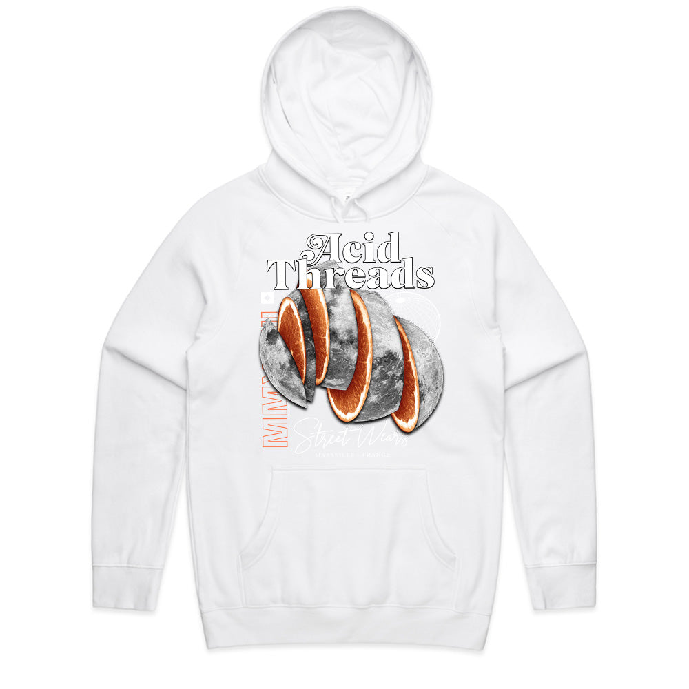 Streetwear "Acid Threads" Lunar Orange Slice Tee