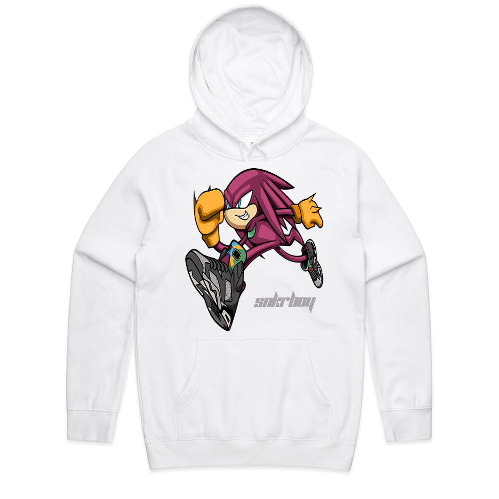 Knuckles 'Snkrboy' Hustle: Retro Gaming Streetwear Tee