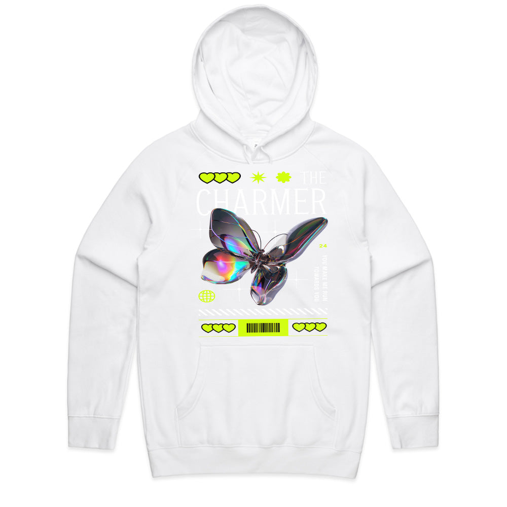 The Charmer: Holographic Butterfly Vibe Tee