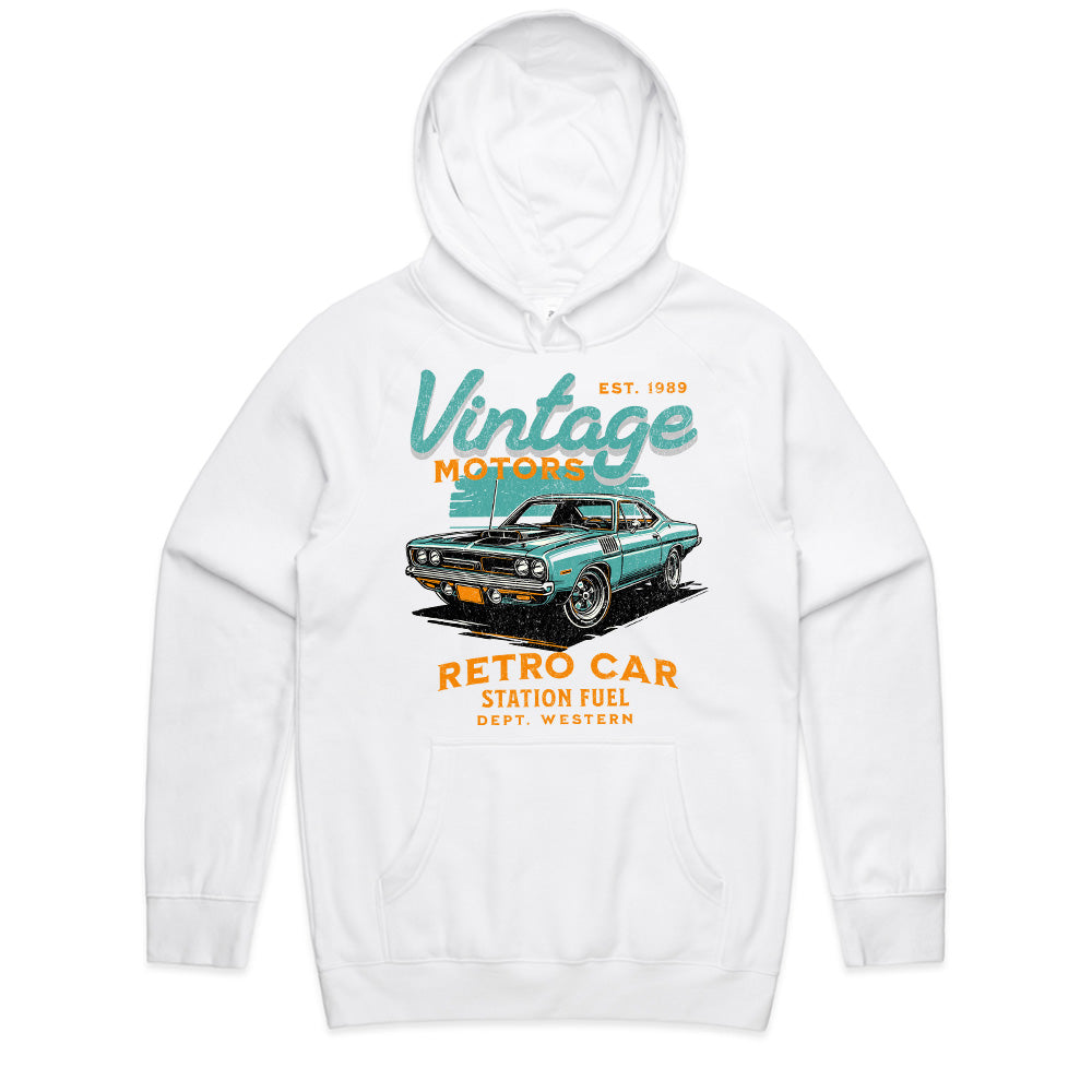 Vintage Motors Retro Car: Classic Teal Muscle Tee