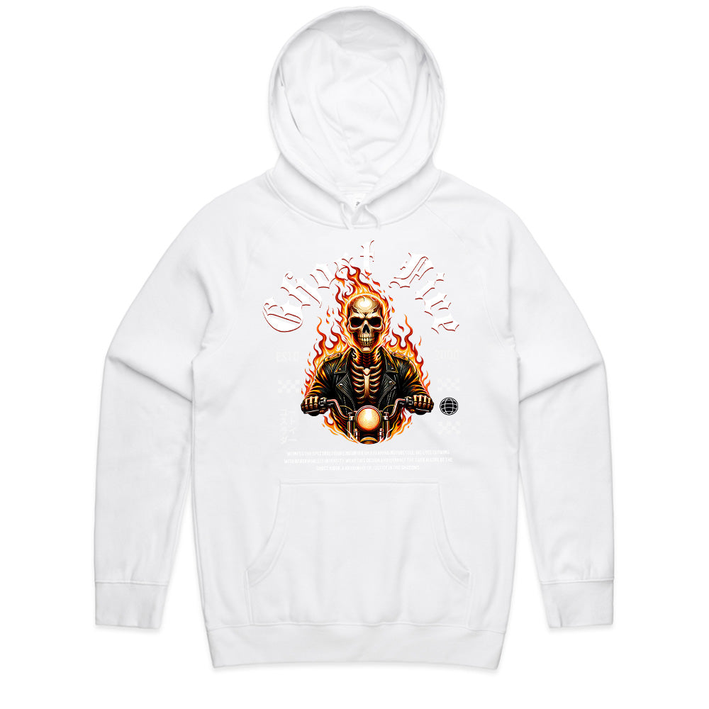 Ghost Fire Biker T-Shirt – Ride the Flames, Rule the Night
