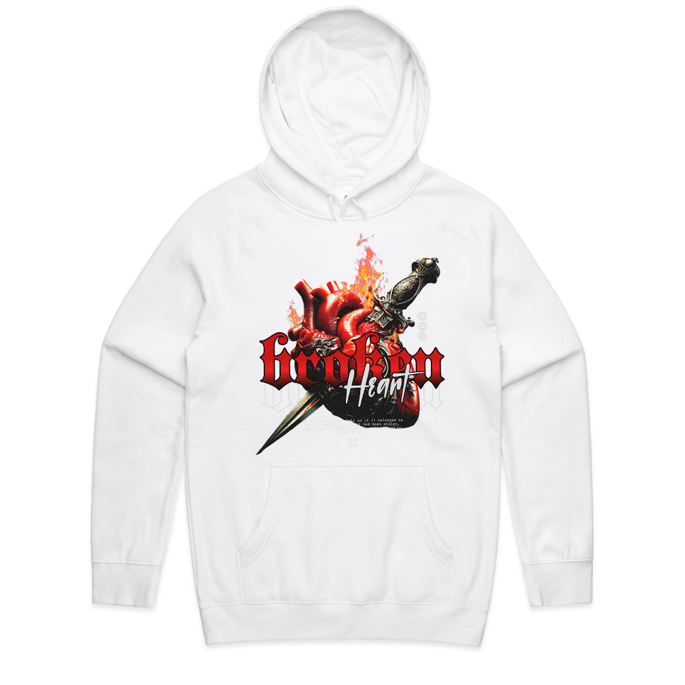 Broken Heart: Flame & Blade Streetwear Tee