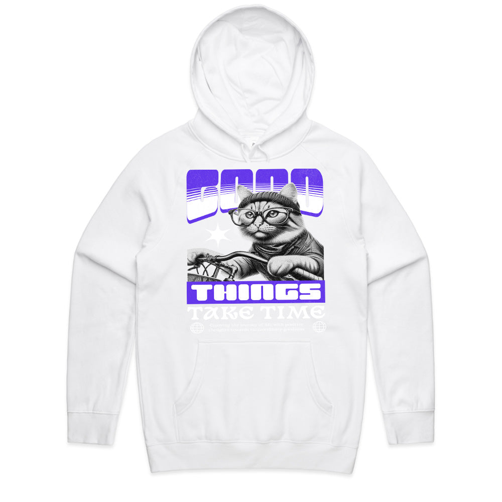 Good Things Take Time: Chill Cat Vibes Tee