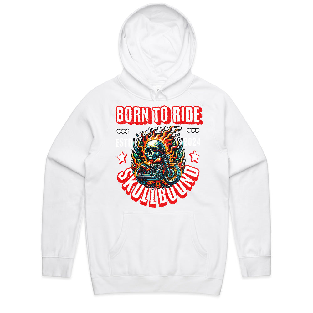Born to Ride Skullbound" Fiery Chopper Tee