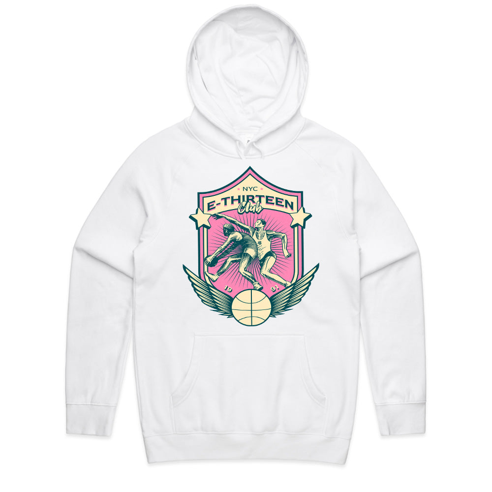NYC E-Thirteen Club: Retro Hoops Shield Tee