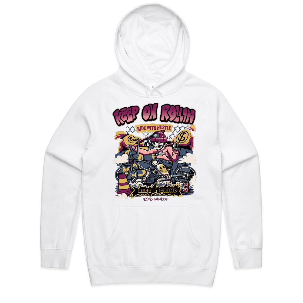 Keep On Rollin': Hustle & Grind BMX Rider Tee