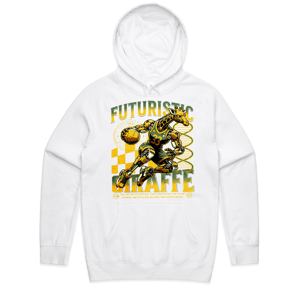 Cyber Slam: Futuristic Giraffe Dunk Tee