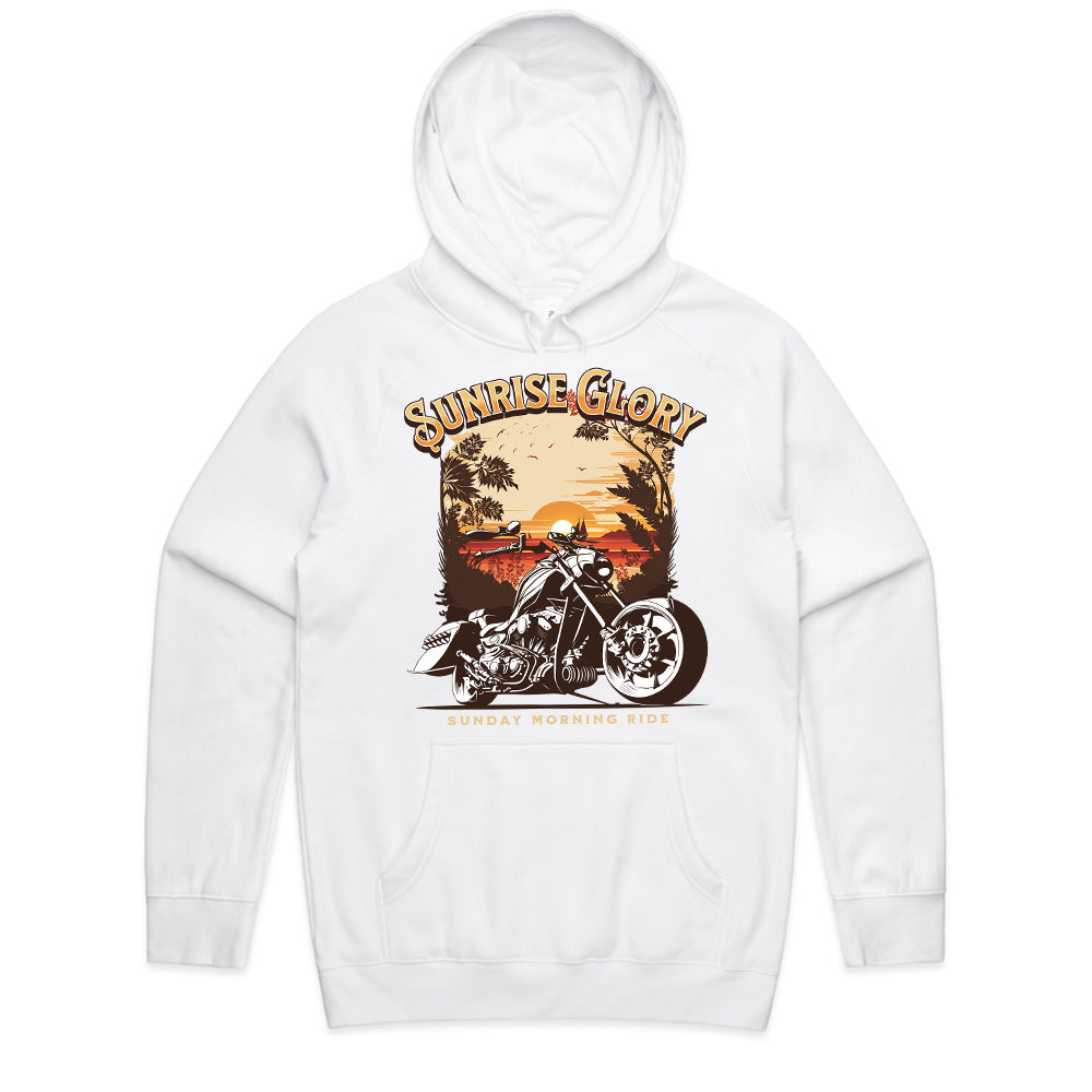 Sunrise Glory: Sunday Ride Chopper Tee