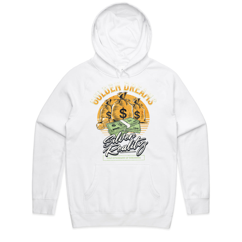 Golden Dreams, Silver Reality" Wealth Manifestation Tee
