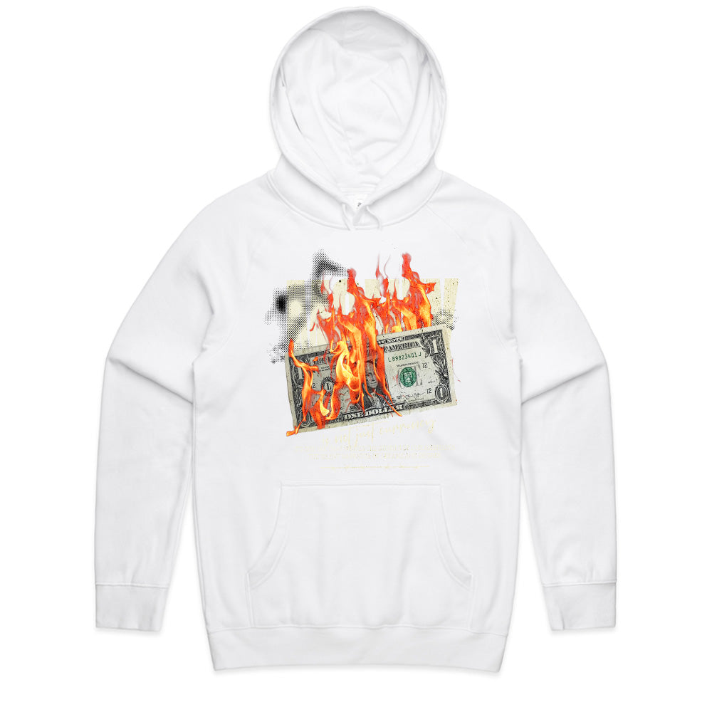 Burning Ambition: Money on Fire Statement Tee