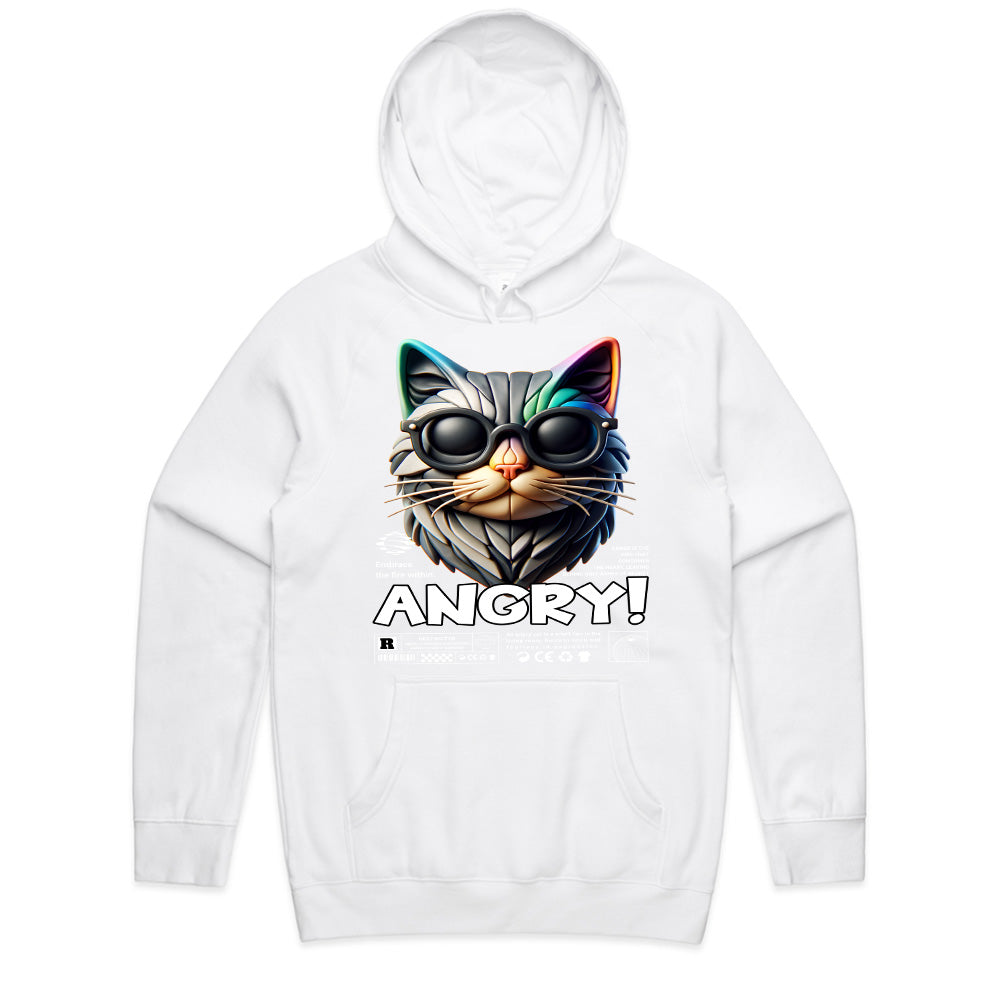 Furious Feline: Angry Cat Rebel Tee