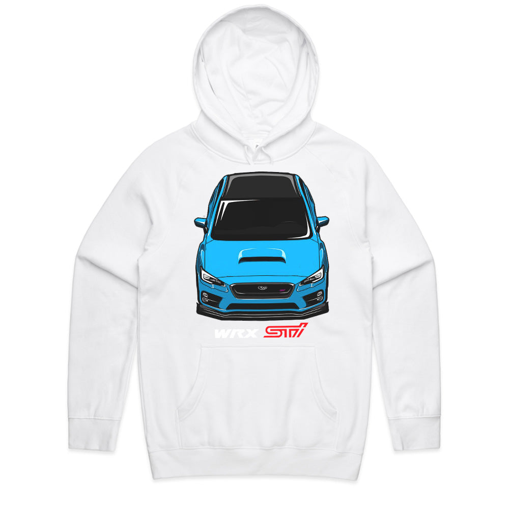 WRX STI Blue Beast Front View T-Shirt – Rally Legend Series