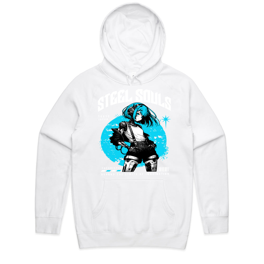 Steel Souls – Futuristic Cyborg Anime Tee