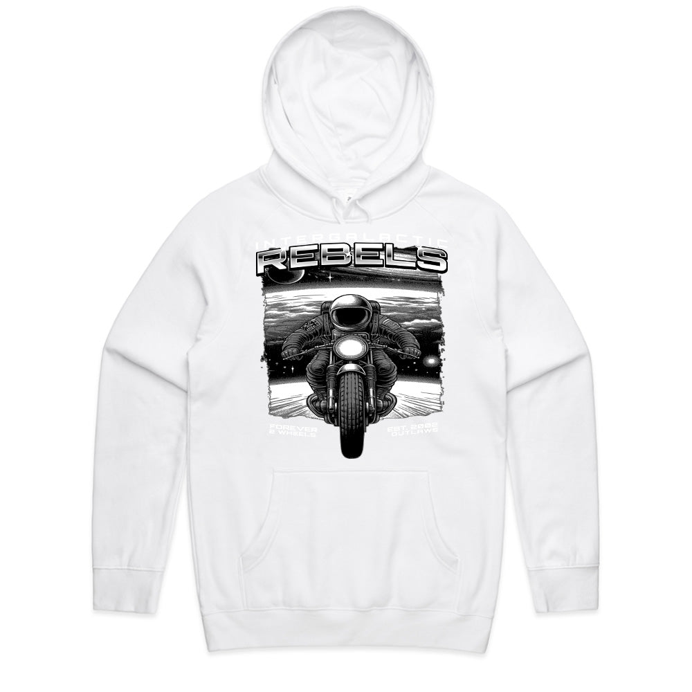 Intergalactic Rebels – Cosmic Motorcycle Outlaw T-Shirt