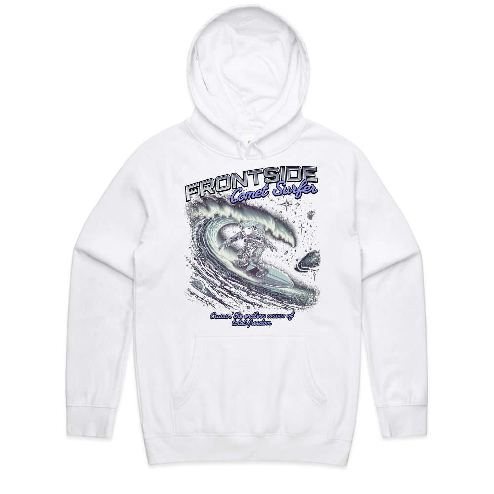 Frontside Comet Surfer: Galactic Wave Rider Tee