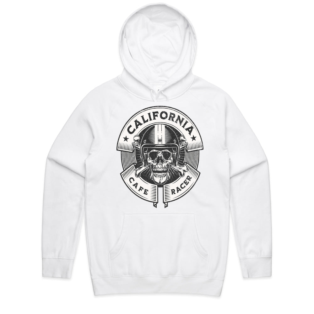 California Café Racer – Vintage Skull Biker T-Shirt