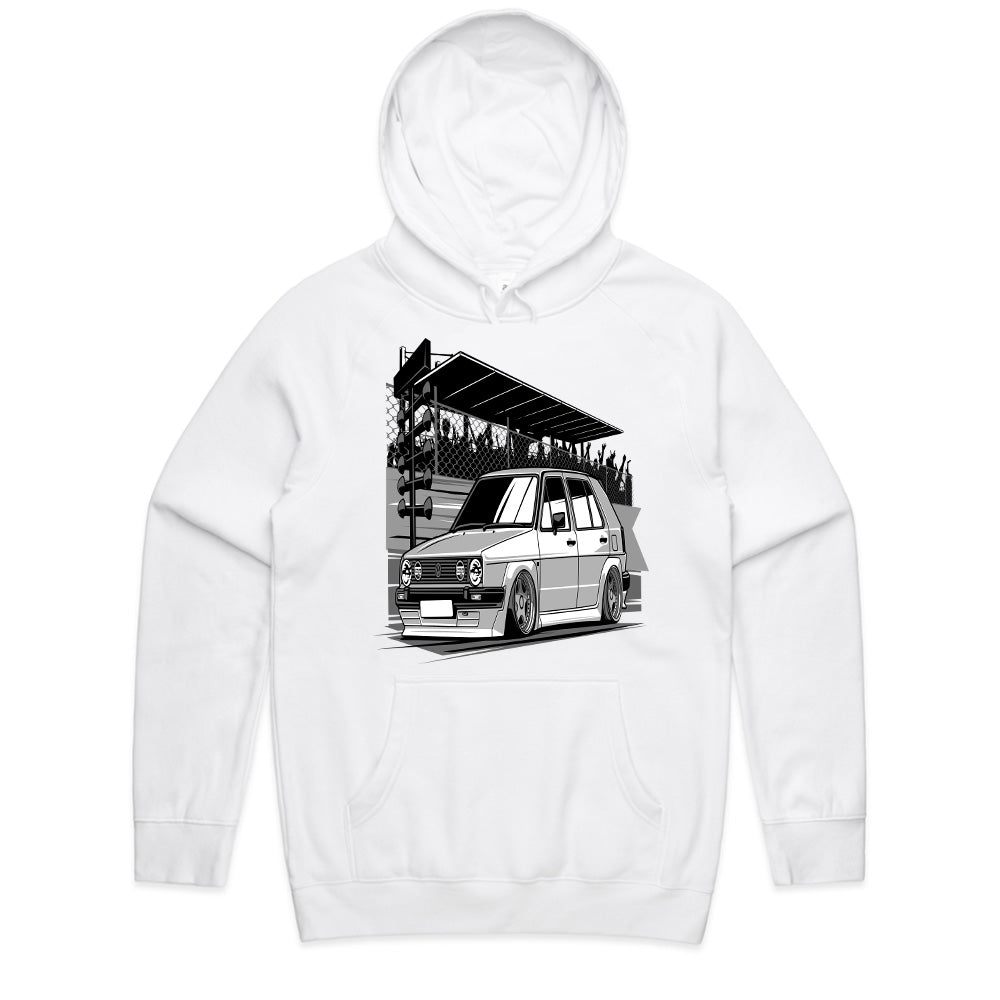 Retro Drag VW Golf MK2 T-Shirt – Classic Street Racer Style
