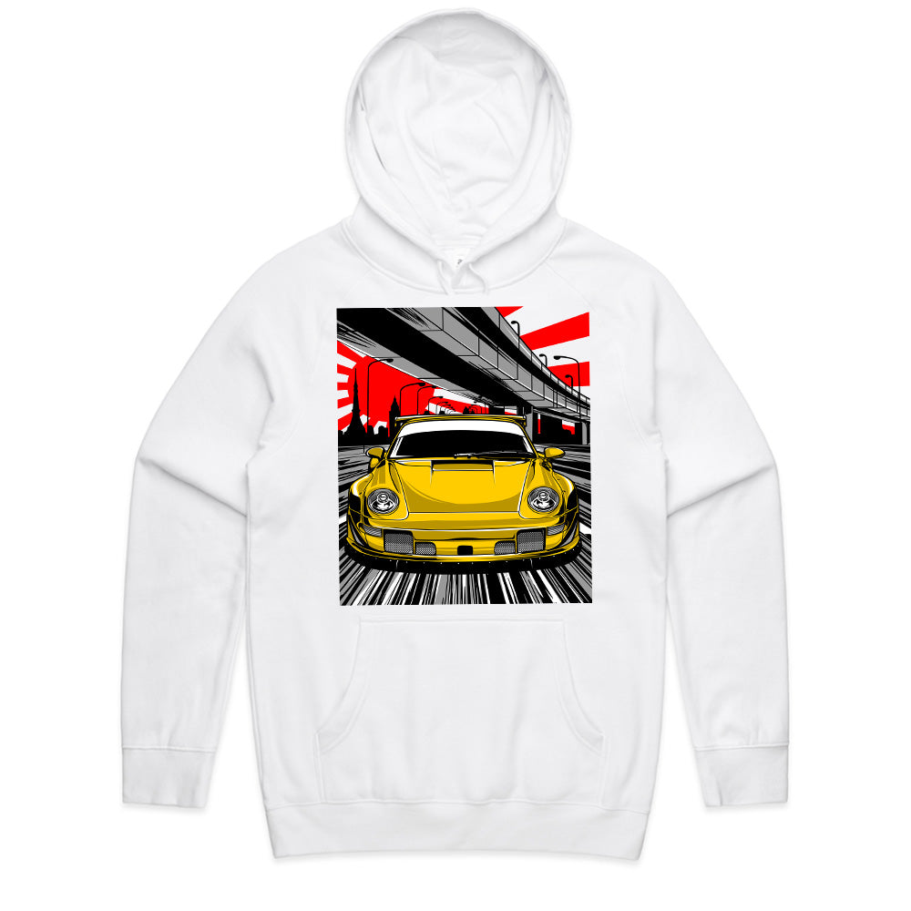 Urban Speed 911 T-Shirt – Yellow Turbocharged Highway Edition