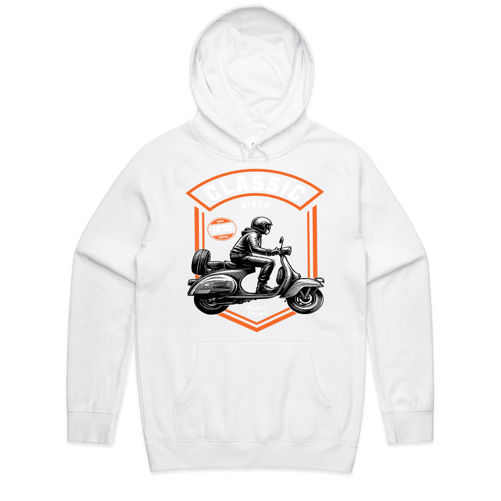 Classic Rider – Vintage Scooter Enthusiast T-Shirt