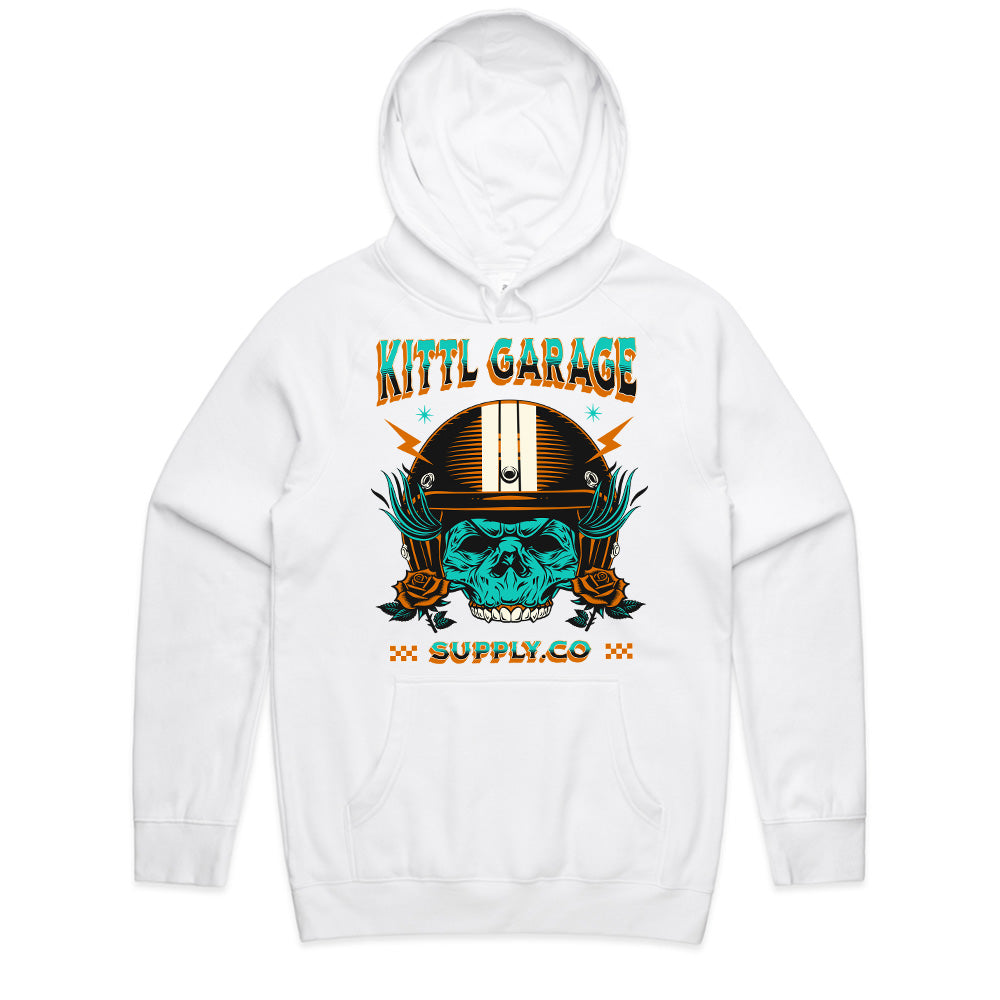 Kittl Garage – Vintage Biker Skull Mechanic T-Shirt