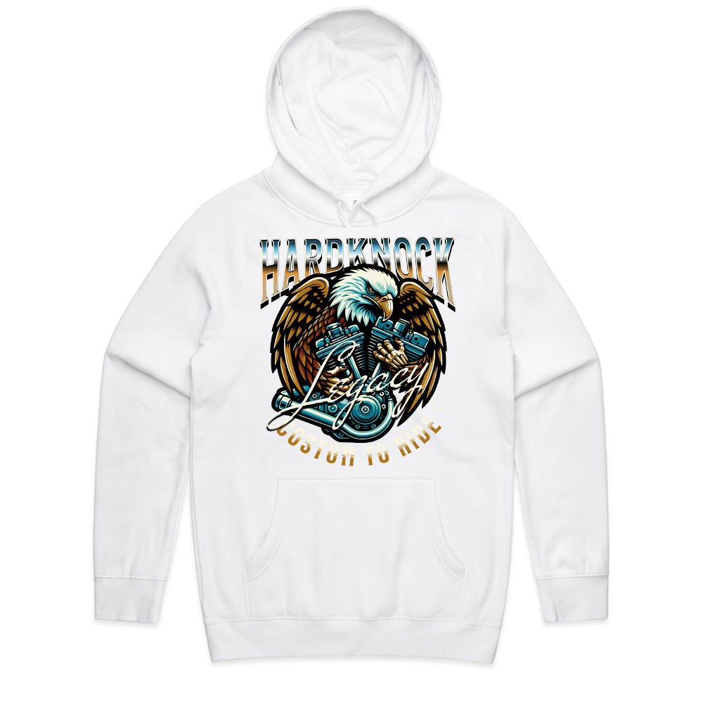 Hardknock Legacy – Eagle & V-Twin Engine Biker T-Shirt