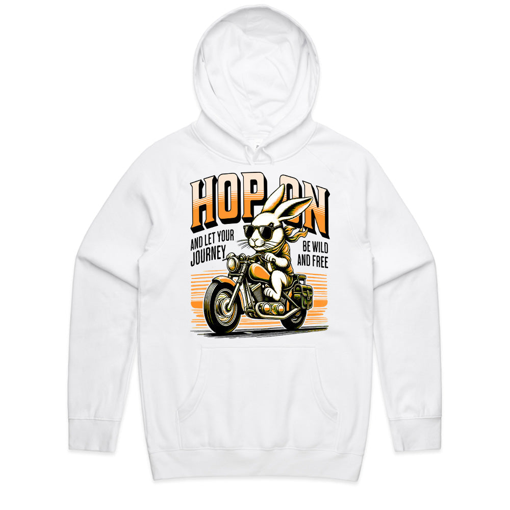 Hop On – Cool Biker Rabbit Adventure T-Shirt