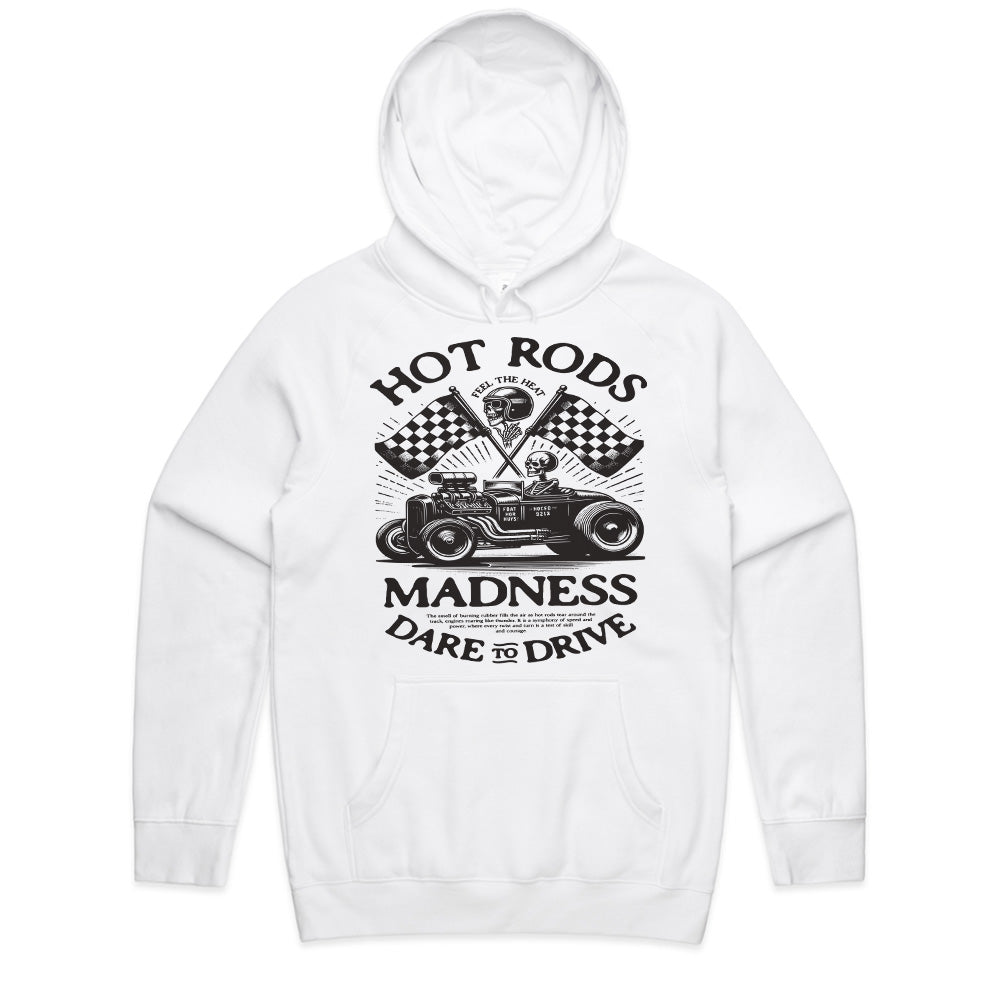 Hot Rods Madness: Dare to Drive Skull Racer T-Shirt