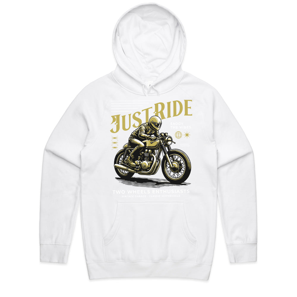 Just Ride – Vintage Café Racer Motorcycle T-Shirt