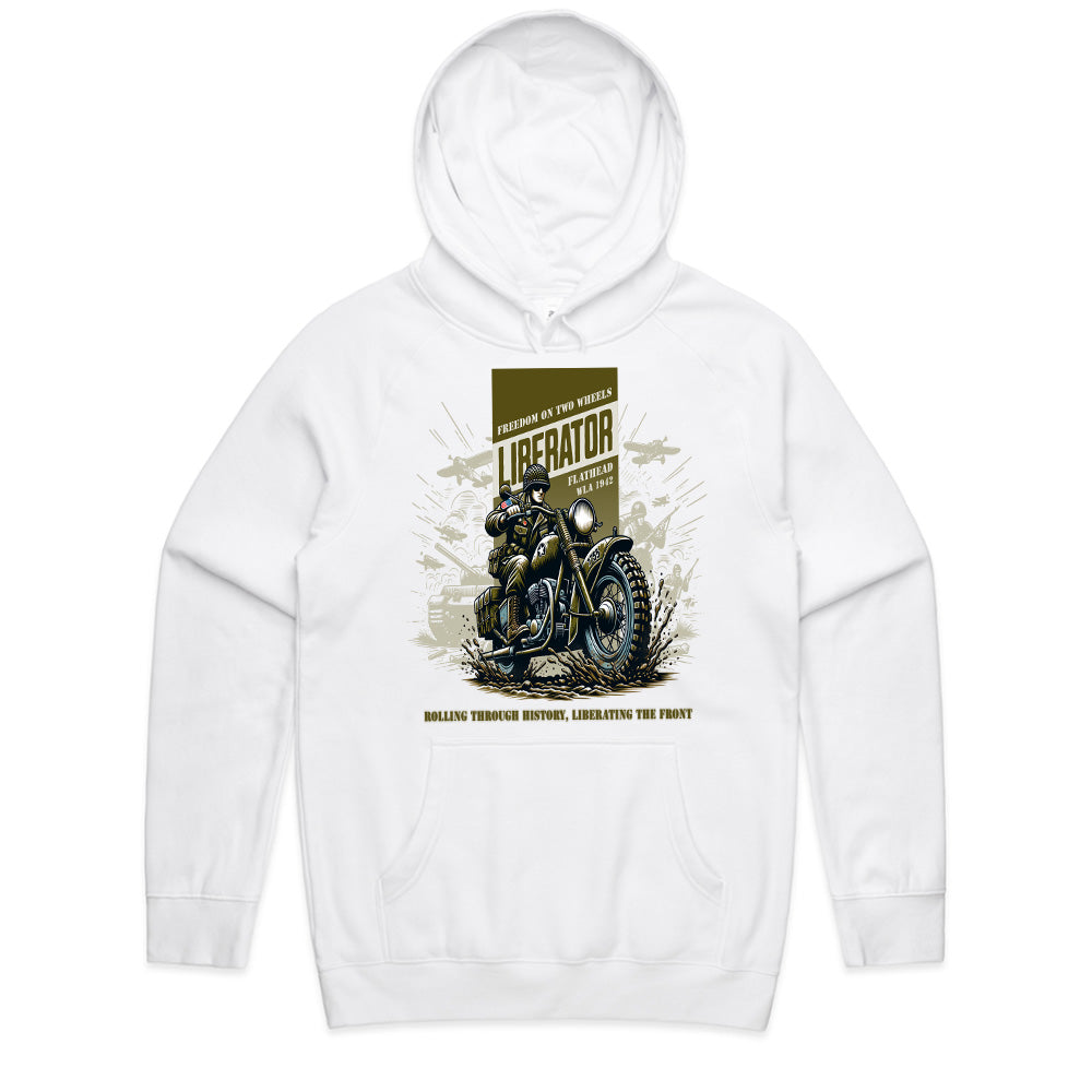 Liberator Ride: WWII Flathead Motorcycle Tribute T-Shirt