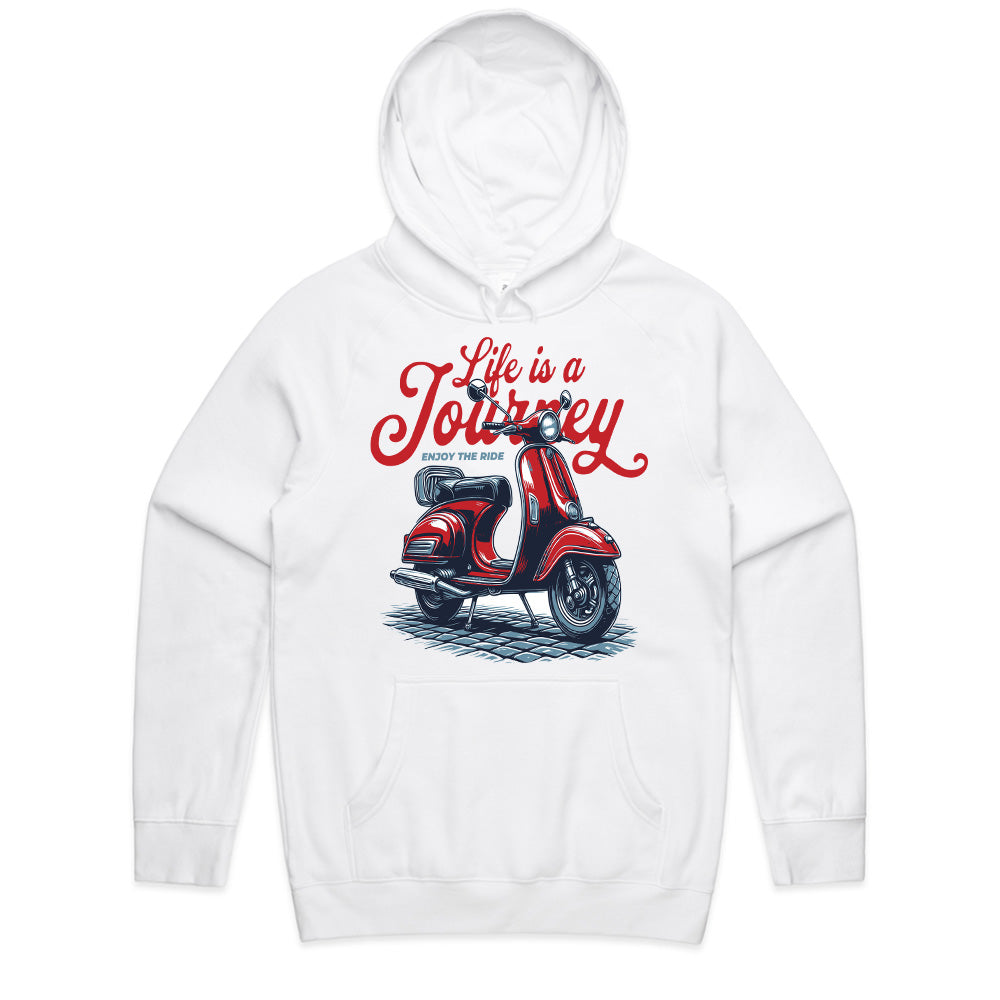 Life is a Journey – Enjoy the Ride Retro Scooter T-Shirt
